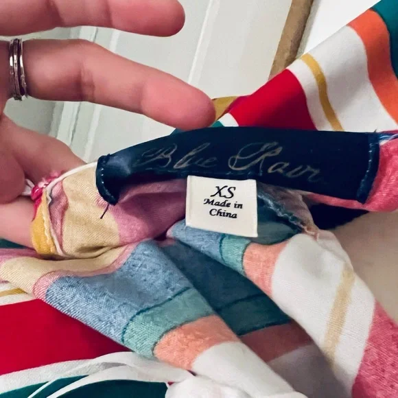 Multi colored striped sundress, size XS, EUC! - Picture 10 of 10